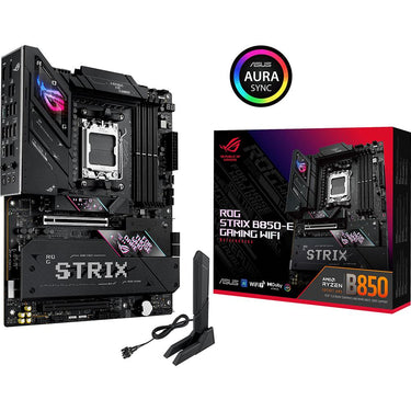 Asus ROG STRIX B850-E Gaming WiFi Motherboard, ATX, AM5, DDR5, PCIe 5.0, WiFi 7
