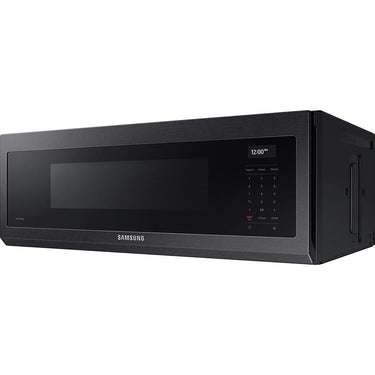 Samsung 1.1 Cu Ft Smart SLIM Over-the-Range Microwave, Black Stainless Steel
