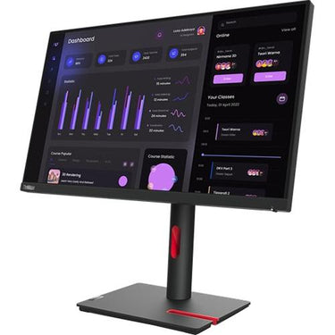 Lenovo ThinkVision T24i-30 23.8" Full HD 60Hz 16:9 4ms Monitor, Raven Black - Open Box
