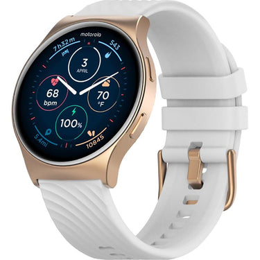 Motorola Moto Watch 120 1.43" AMOLED Bluetooth AI Smartwatch, Rose Gold - Open Box