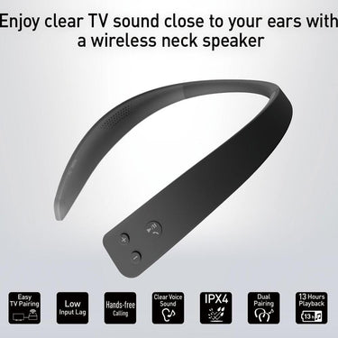 Panasonic Wireless Wearable TV Neck Speaker, Bluetooth with Microphone Open Box