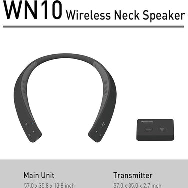 Panasonic Wireless Wearable TV Neck Speaker, Bluetooth with Microphone Open Box