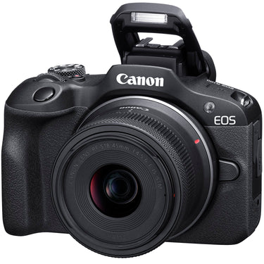 Canon EOS R100 4K Camera Double Zoom Lens + RF-S18-45mm & RF75-300mm