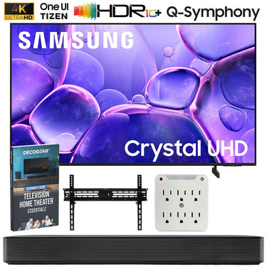 Samsung 58 inch Crystal UHD U8000F 4K Smart TV (2025) w/ SKM1 Soundbar Bundle