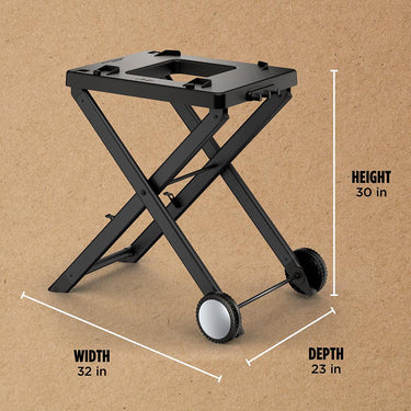 Ninja XSKSTAND Woodfire Collapsible Outdoor Grill Stand Weather-Resistant, Black
