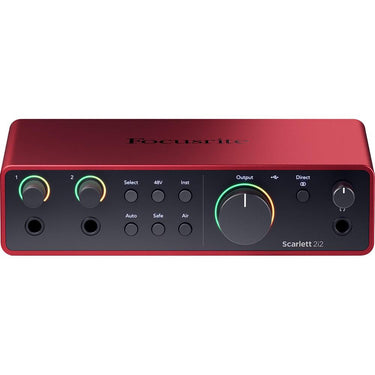 Focusrite Scarlett 2i2 Studio 4th Gen Audio Interface Bundle with Mic, Headphones