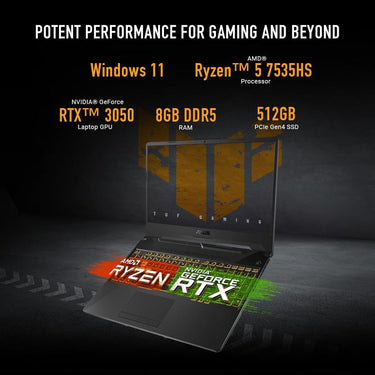 Asus 15.6" R5 7535HS 8G 512G 11H
