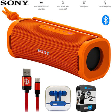 Sony ULT Field 1 Wireless Ultra Portable Speaker Orange + 2 Year Warranty Bundle