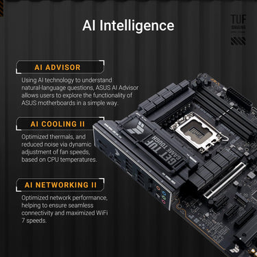 Asus TUF GAMING Z890-PLUS WIFI Intel, DDR5 EXPO, PCIe5.0 4xM.2, Wi-Fi 7, Thunderbolt