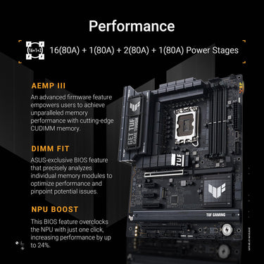 Asus TUF GAMING Z890-PLUS WIFI Intel, DDR5 EXPO, PCIe5.0 4xM.2, Wi-Fi 7, Thunderbolt