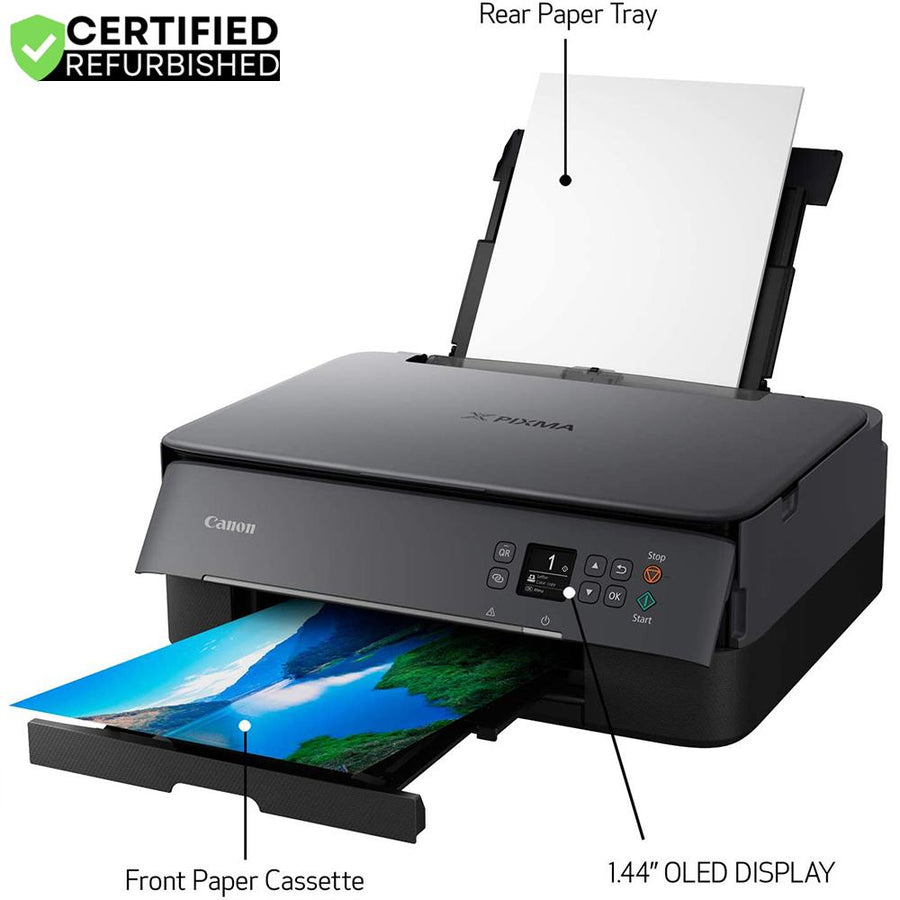 Canon PIXMA All-in-1 Wireless Printer Print, Copy, Scan Home Office (Renewed) Bundle