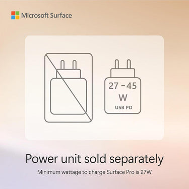 Microsoft Surface Pro Copilot+ PC 12", Snapdragon X Plus, 16GB RAM, 512GB, Platinum