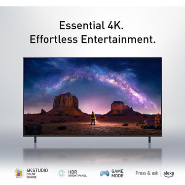 Panasonic W70 Series 55 inch LED 4K UHD Smart Fire TV + WN10 Neck Speaker Bundle