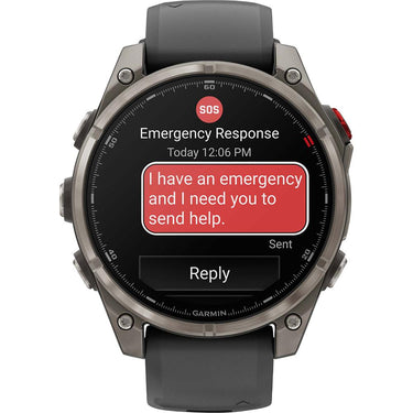 Garmin fenix 8 Pro 47 mm, AMOLED, Sapphire, Carbon Gray DLC Titanium