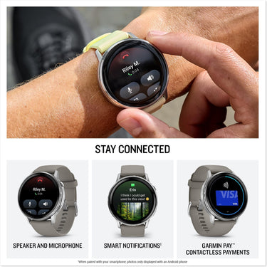Garmin Venu 4,45 mm Health & Fitness GPS Smartwatch, Silver with Silver Gray Band