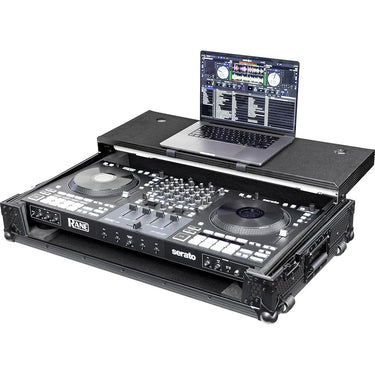 Headliner Pitch Black Flight Case for Rane Four and Performer with Wheels