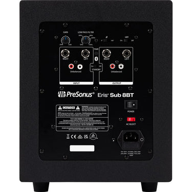 PreSonus Eris Sub 8BT 8" Powered Active Front-firing Bluetooth Studio Subwoofer