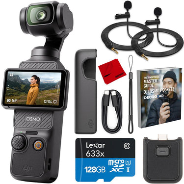 DJI Osmo Pocket 3 4K 120fps Handheld 3-Axis Gimbal + Accessories Bundle