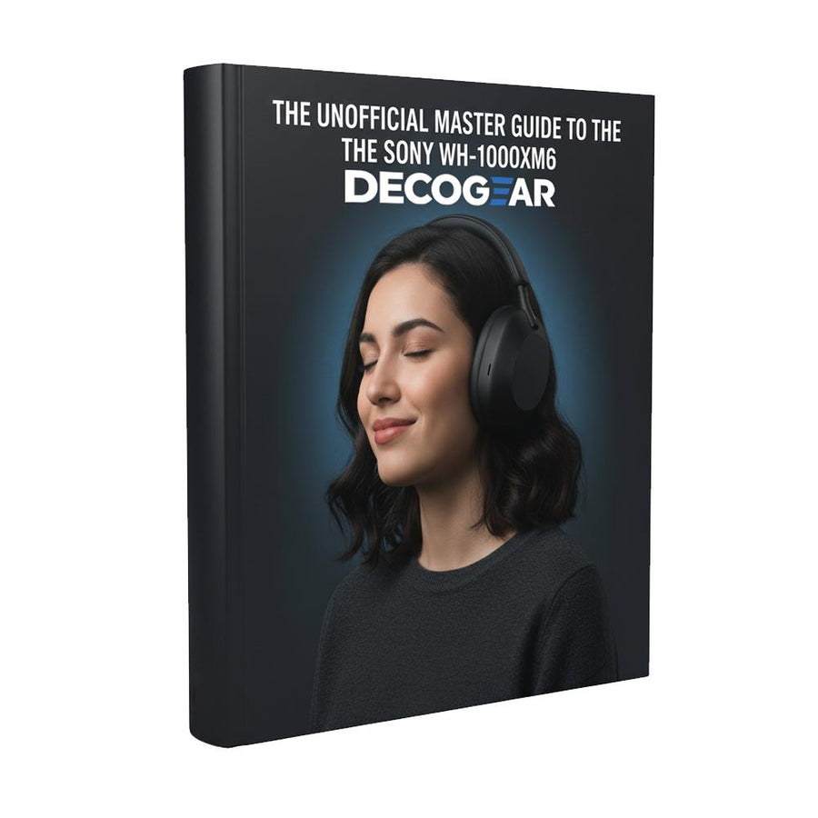 Sony WH-1000XM6 Best Noise Canceling Headphones, Black w/ Deco Master Guide Bundle