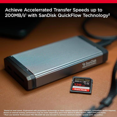 Sandisk Extreme PRO SD UHS-I Memory Card, V30 - 128GB, [Up to 200MB/s Read] Old Model