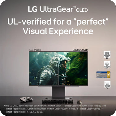 LG 27 Inch UltraGear OLED QHD 280Hz 0.03ms G-Sync Gaming Monitor - 27GX700A-B