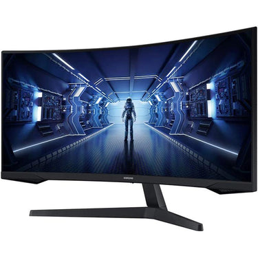 Samsung 34" Odyssey G55T WQHD Curved Gaming Monitor + 26 Months Protection Bundle