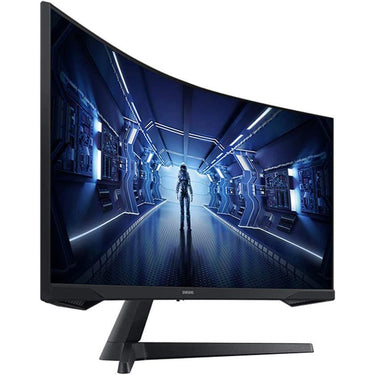 Samsung 34" Odyssey G55T WQHD Curved Gaming Monitor + 26 Months Protection Bundle