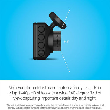 Garmin Dash Cam X210 1440p HD, 140-degree FOV, GPS w/ 2 YR Warranty Bundle