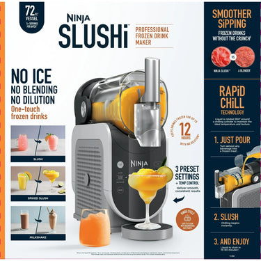 Ninja SLUSHi 72oz. Frozen Drink & Slushie Machine Refurbished + Ninja Slushie Tote Bag