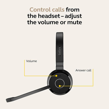 Jabra Evolve 65 TE (Third Edition) Wireless Dual-Ear Headset - 6699-833-499-01