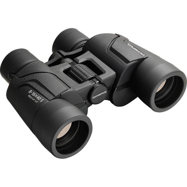 OM Systems Olympus 8-16x40 Explorer S Standard Zoom Binoculars; Black (V501024BU000)