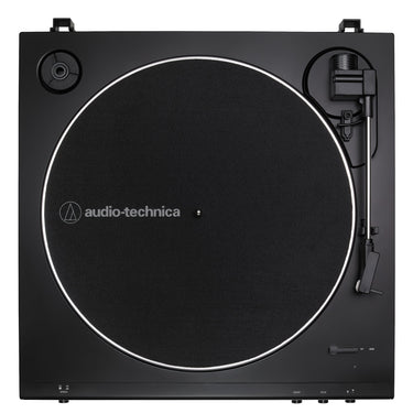 Audio-Technica Fully Auto Belt-Drive Stereo Turntable 33-1/3 & 45 RPM + 1 Year Warranty Pack