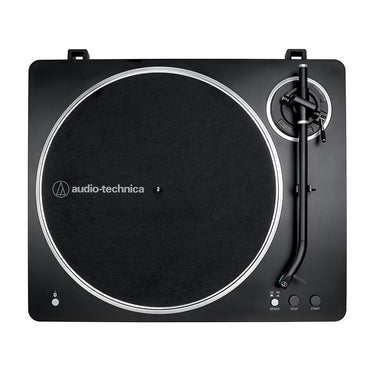 Audio-Technica Automatic Wireless Belt-Drive Turntable Silver + Speakers Bundle