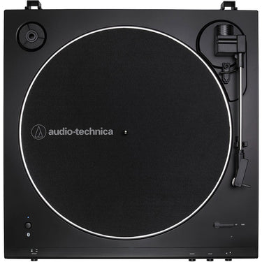 Audio-Technica AT-LP60XBT-BK Belt-Drive Bluetooth Turntable + Studio Monitors + Record Care Kit