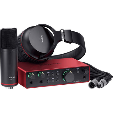 Focusrite Scarlett 2i2 Studio 4th Gen Audio Interface Bundle + Accessories kit
