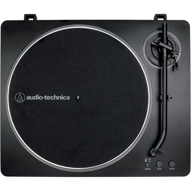 Audio-Technica Fully Automatic Belt-Drive Turntable, Black/Silver + Studio Monitors, Pair