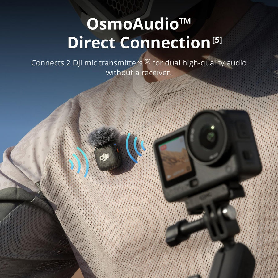 DJI Osmo Action 6 Standard Combo, 4K120fps, 1/1.1" Sensor, f/2-f/4, 4h Battery