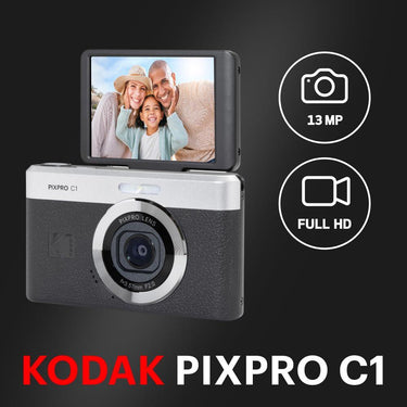 Kodak Pixpro C1 Friendly Zoom Compact Digital Camera in Black - C1-BK