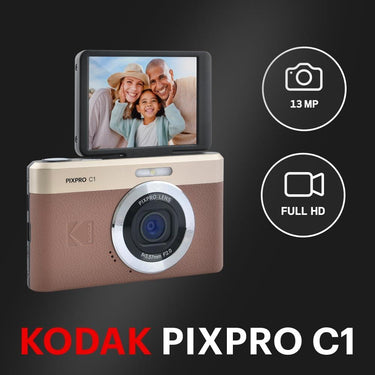 Kodak PixPro C1 Friendly Zoom Digital Camera in Brown - C1-BN