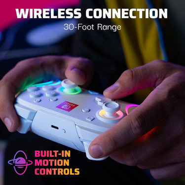 PDP Gaming Afterglow Wave Wireless Nintendo Switch Pro Controller - 500-252-WH
