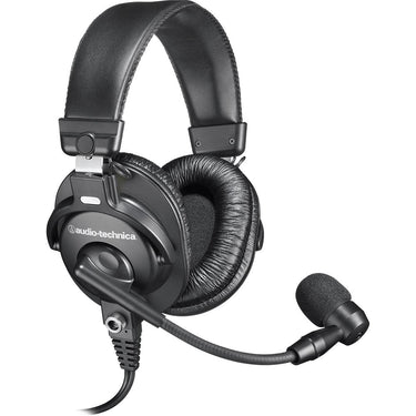 Audio-Technica BPHS1 Broadcast Stereo Headset with Dynamic Cardioid Boom Mic, Black