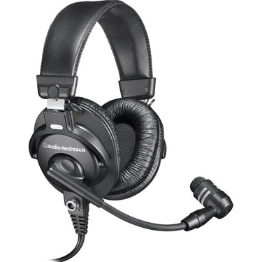 Audio-Technica BPHS1 Broadcast Stereo Headset with Dynamic Cardioid Boom Mic, Black