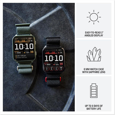 Garmin Venu X1 Premium GPS Smartwatch, Moss Titanium + Accessories Bundle