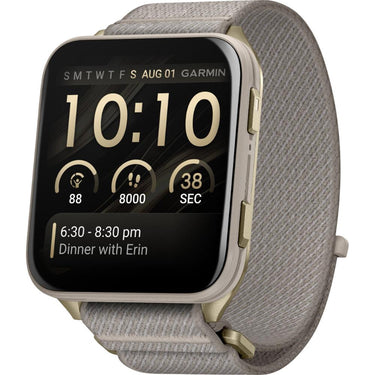 Garmin Venu X1 GPS Premium Smartwatch, Soft Gold, Titanium + Accessories Bundle