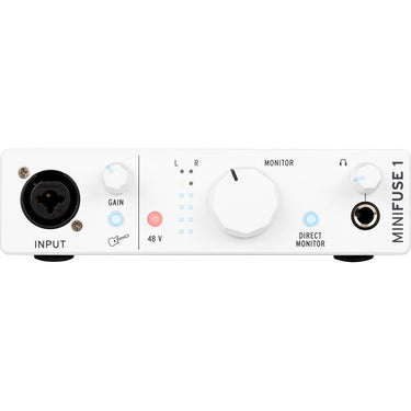 Arturia MiniFuse 1 Portable Single Input USB-C MIDI Audio Interface, White - Refurbished