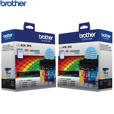 Brother INKvestment LC4063PKS Tank Standard-yield Ink 3 Color 2 Pack