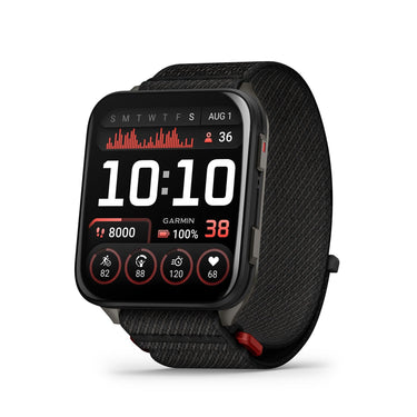 Garmin Venu X1 GPS Smartwatch Bundle, Black Titanium with Charging Dock + Screen Guards