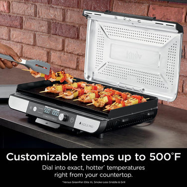 Ninja Sizzle Pro XL 20-Inch Indoor Griddle + Grill Renewed with 2 Year Warranty