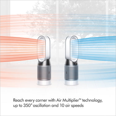 Dyson Purifier Hot+Cool Purifying Heating Fan HP4B, White/Silver - Refurbished