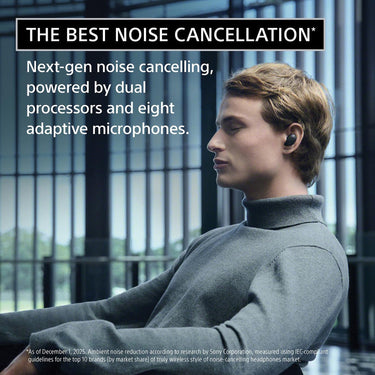 Sony WF-1000XM6 The Best Truly Wireless Noise Cancelling Earbuds - Black